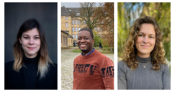 3 single photos of Dr. Franziska Gaupp, Ronald Walusimbi and Henriette Figueroa